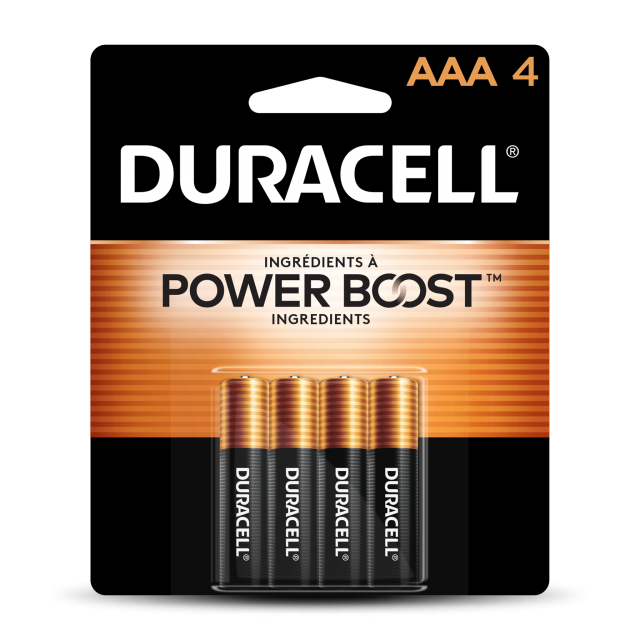 DURACELL AAA BATTERIES 4 PACK