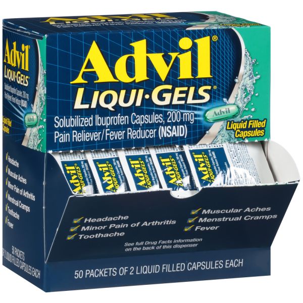 ADVIL LIQUI-GELS 50 CAPSULES (50 X 2 CAPLETS ) (Copy)