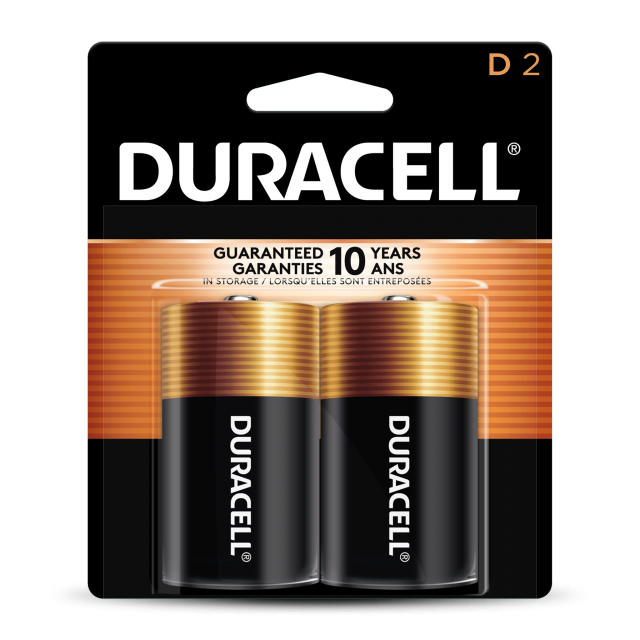 DURACELL D BATTERIES 2 PACK