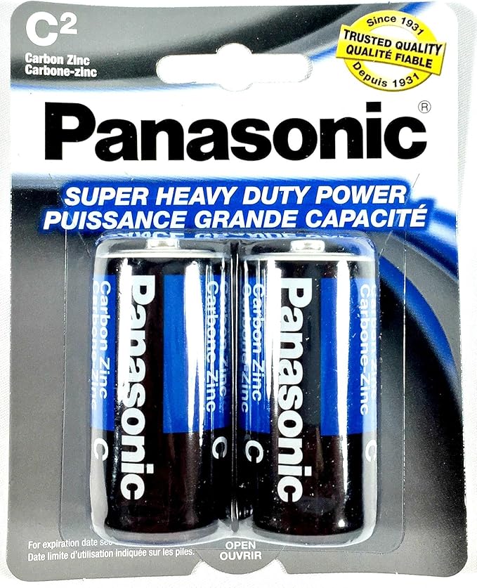 PANASONIC C TYPE 2 PACK BATTERIES