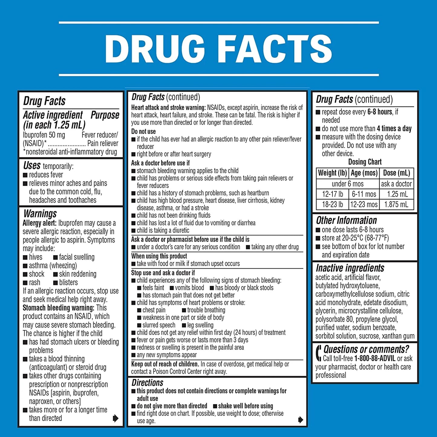 ADVIL CHILDREN LIQUID 4 OZ