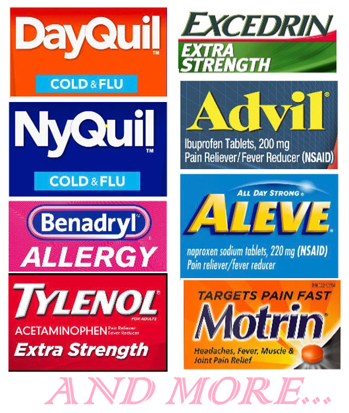 MEDICATIONS/DRUGS OVER COUNTER