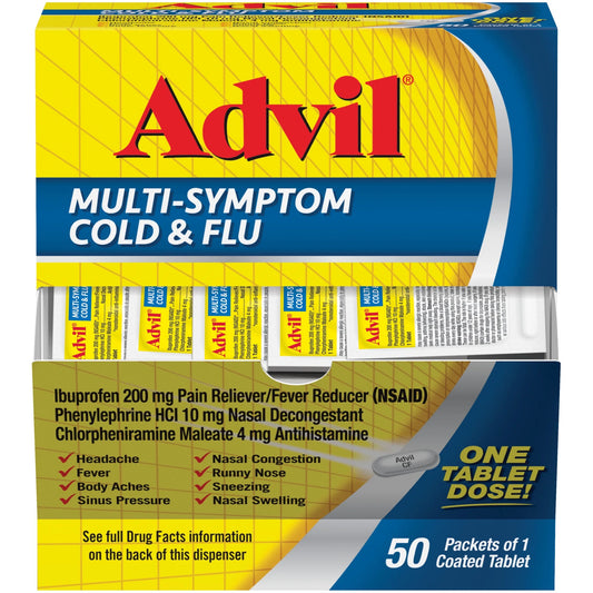 ADVIL MULTI SYMPTOM COLD & FLU 50 COUNT