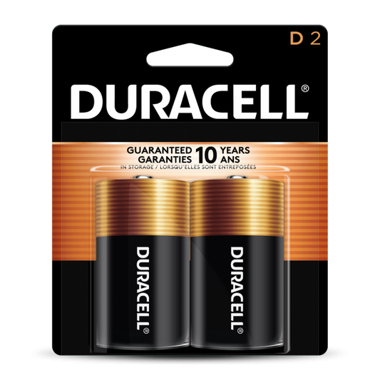 DURACELL D BATTERIES 2 PACK