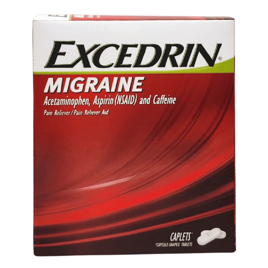 EXCEDRIN MIGRAINE RELIEF 2 CAPLETS, 25 PACKETS ( 25 X 2 CAPLETS)
