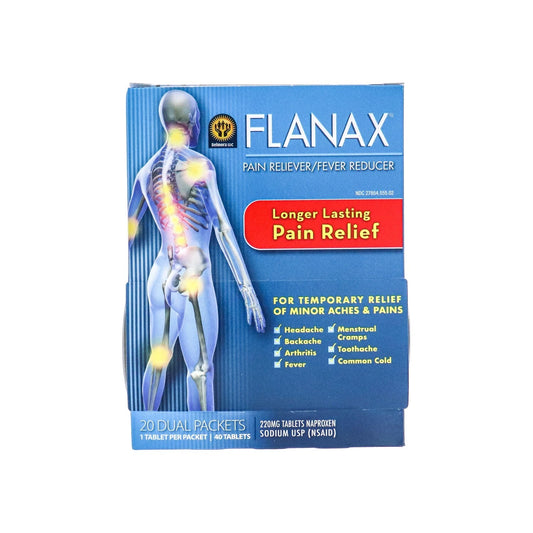 FLANAX 1 DUAL PACKETS , 20 POUCHES ( 20X 2 TABLETS)