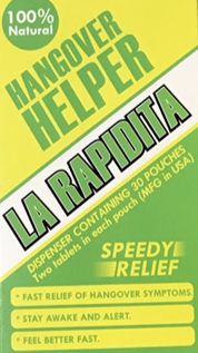 LA RAPIDITA HANGOVER HELPER 2 TABLETS, 25 POUCHES