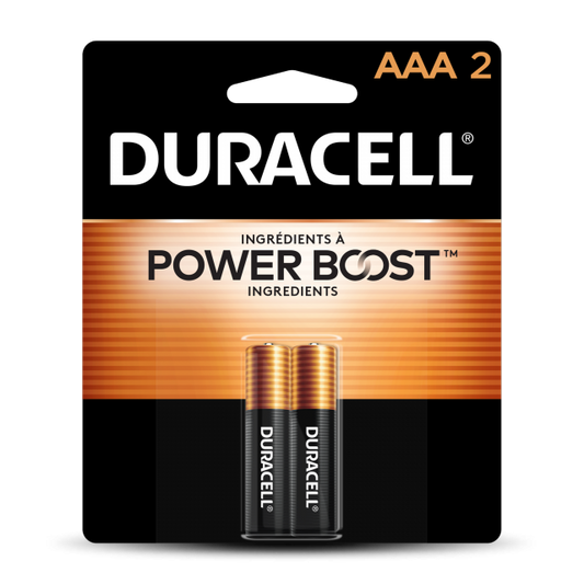 DURACELL AAA BATTERIES 2 PACK